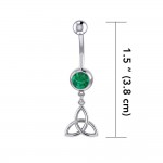 Celtic Triquetra Knot Silver Body Jewelry