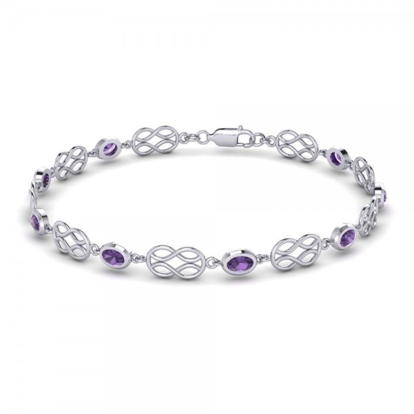 A lifetime Celtic Knotwork inspiration ~ Sterling Silver Bracelet Jewelry with Gemstone
