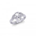 Angel Wings with Infinity Sterling Silver Ring