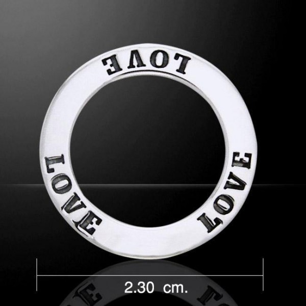 Love Silver Ring Pendant