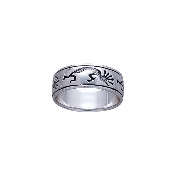 Kokopelli Silver Ring