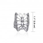 Silver Butterfly Ring