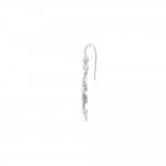 To live in solitude ~ Sterling Silver Whale Tail Filigree Hook Earrings Jewelry