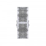 Grand bracelet Silver Elegance Solid Celtic Knot avec serrure ouverte