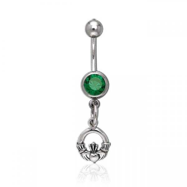 The art of magnificent diving ~ Sterling Silver Diver Body Jewelry with a Gemstone centerpiece
