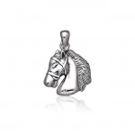 Equestrian Horse Silver Pendant