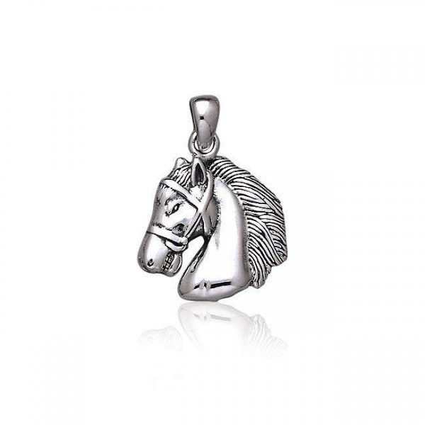 Equestrian Horse Silver Pendant