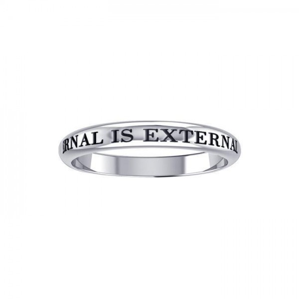 Internal is External Silver Ring