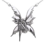Amy Brown Bashful Fairy ~ Sterling Silver Jewelry Pendant