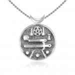 Soyez responsabilisé avec le symbole emblématique Wiccan ~ Pendentif de bijoux en argent sterling