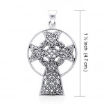 Pendentif celtic Knotwork St. Andrews Cross Silver