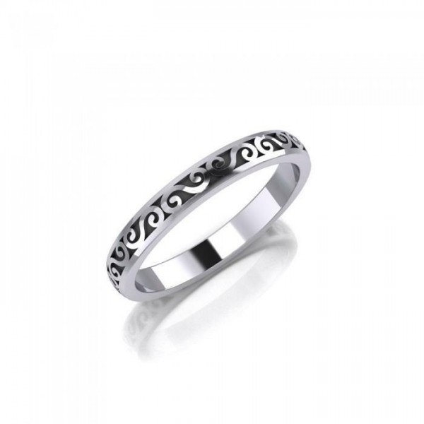 You deserve the moment of existence ~ Celtic Knotwork Sterling Silver Ring