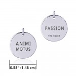 Power Word Passion Silver Disc Charm