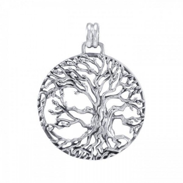 Bridging Art in the Celtic Tree of Life ~ Sterling Silver Jewelry Pendant
