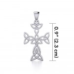 Triquetra celtique ou pendentif en argent Trinity Knot Cross