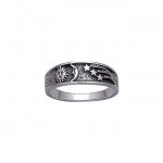 Sun Moon and Stars Sterling Silver Ring