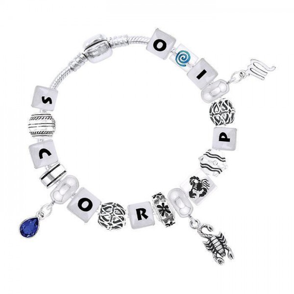 Scorpio Astrology Bead Bracelet