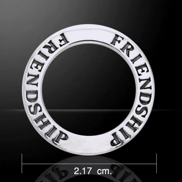 Friendship Silver Ring Pendant