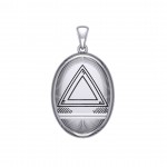 System Energy Symbol Silver Small Pendant