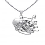 Box Jellyfish Sterling Silver Pendant