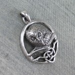 Pendentif celtic Owl Silver