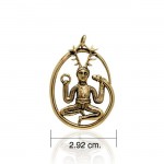 The Horned God Cernunnos Bronze Pendant