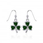 Celtic Shamrock Silver Earrings