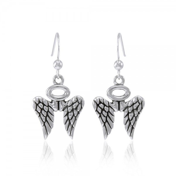 Angel Wings Halo Earrings