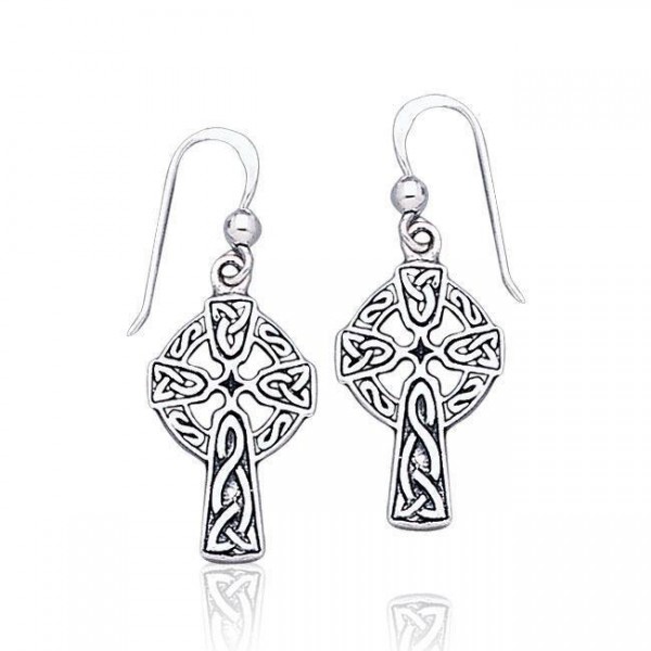 Celtic Knotwork with Celtic Cross Earrings