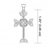 Pendentif en argent croix celtique