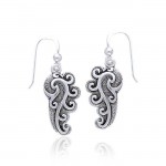Empowering Spiral Silver Earrings