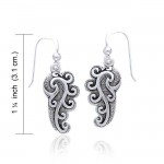 Empowering Spiral Silver Earrings