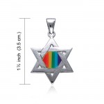 Star of David Rainbow Pendant