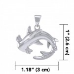 A new world with the sea friends ~ Sterling Silver Jewelry Hammerhead Shark Pendant