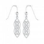 An endless beauty ~ Celtic Knotwork Sterling Silver Dangle Earrings Jewelry