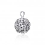 Celtic Shield Knot Sterling Silver Pendant
