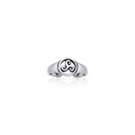 Celtic Silver Spiral Toe Ring