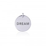 Power Word Dream Silver Disc Charm