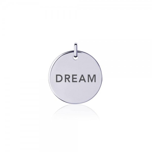 Power Word Dream Silver Disc Charm