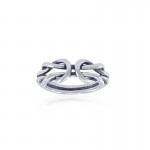 Celtic Knot Work Sterling Silver Ring