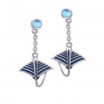 Boucles d’oreilles Manta Ray Sterling Silver