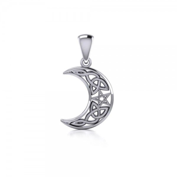 Wish Upon the Enchanting Magick Moon Silver Pendant