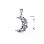 Wish Upon the Enchanting Magick Moon Silver Pendant
