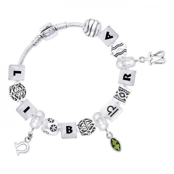 Libra Astrology Bead Bracelet