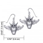 Cari Buziak Owl Silver Earrings