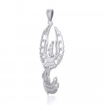 Mythical Phoenix Silver Pendant