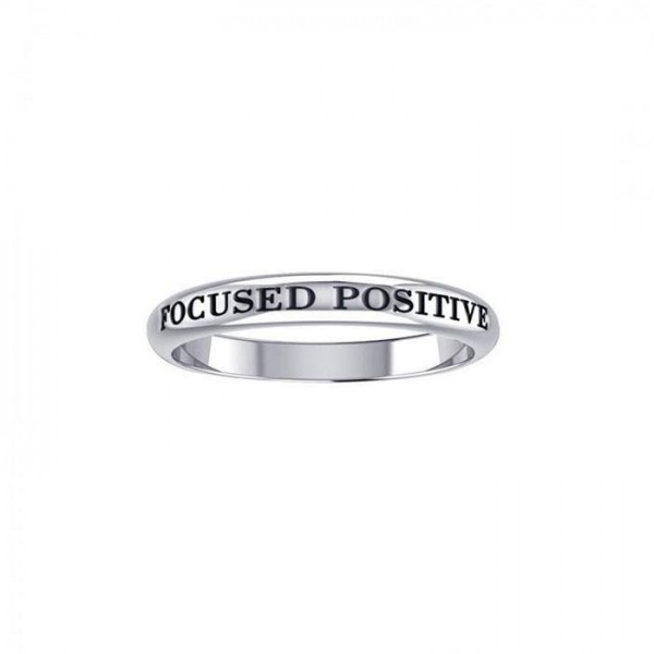 Focused Positivity Silver Ring