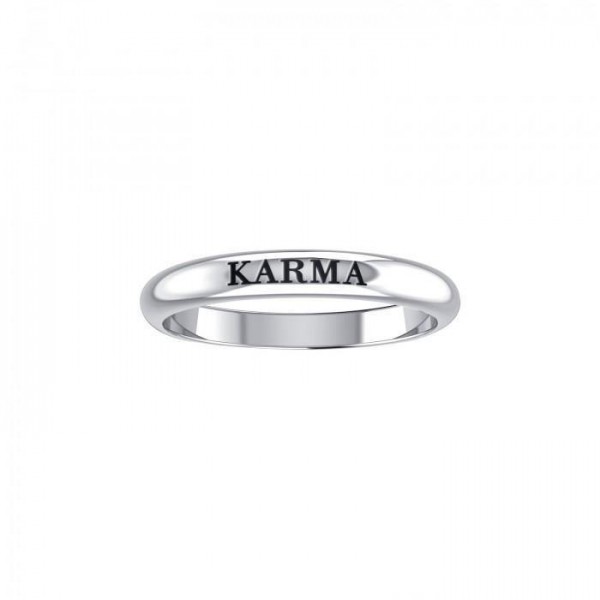 KARMA Sterling Silver Ring