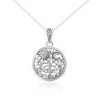 Silver Tree of Life Pendant and Chain Set