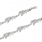 Silver Dolphins Bracelet
